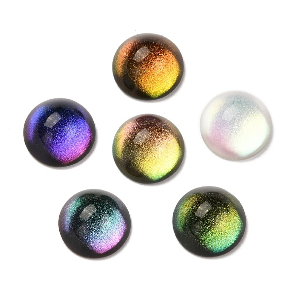 PandaHall Glass Cabochons, with Glitter Powder, Half Round, Mixed Color, 10x5.5mm Glass Half Round Multicolor
PandaHall Glass Cabochons, with Glitter Powder, Half Round, Mixed Color, 10x5.5mm Glass Half Round Multicolor