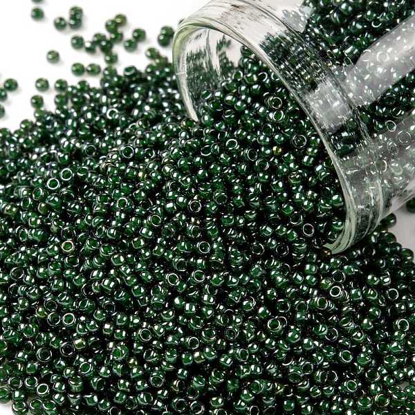 PandaHall TOHO Round Seed Beads, Japanese Seed Beads, (373) Inside Color Black Diamond/Dk Green, 15/0, 1.5mm, Hole: 0.7mm, about..., Gray
PandaHall TOHO Round Seed Beads, Japanese Seed Beads, (373) Inside Color Black Diamond/Dk Green, 15/0, 1.5mm, Hole: 0.7mm, about..., Gray