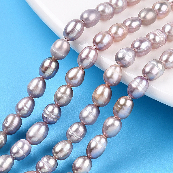 PandaHall Natural Cultured Freshwater Pearl Beads Strands, Rice, Thistle, 6.5~8.1x4.5~5mm, Hole: 0.7~0.8mm, about 55~56pcs/strand, 13.78..., Purple
PandaHall Natural Cultured Freshwater Pearl Beads Strands, Rice, Thistle, 6.5~8.1x4.5~5mm, Hole: 0.7~0.8mm, about 55~56pcs/strand, 13.78..., Purple