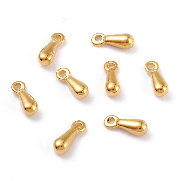 PandaHall 304 Stainless Steel Charms, Chain Extender Drop, Teardrop, Golden, 7.5x2.5mm, Hole: 1mm 304 Stainless Steel Teardrop
PandaHall 304 Stainless Steel Charms, Chain Extender Drop, Teardrop, Golden, 7.5x2.5mm, Hole: 1mm 304 Stainless Steel Teardrop
