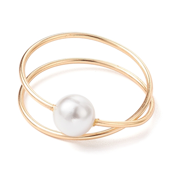 PandaHall Brass Wire Wrap Criss Cross Finger Ring, Shell Pearl Ring, Light Gold, US Size 8 1/4(18.3mm) Shell Pearl Cross
PandaHall Brass Wire Wrap Criss Cross Finger Ring, Shell Pearl Ring, Light Gold, US Size 8 1/4(18.3mm) Shell Pearl Cross