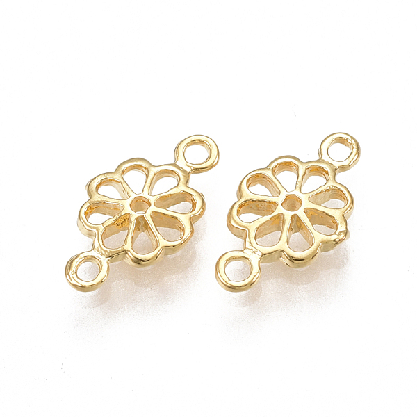 PandaHall Brass Filigree Joiners Links, Nickel Free, Real 18K Gold Plated, Flower, 11x6x2mm, Hole: 1mm Brass Flower
PandaHall Brass Filigree Joiners Links, Nickel Free, Real 18K Gold Plated, Flower, 11x6x2mm, Hole: 1mm Brass Flower