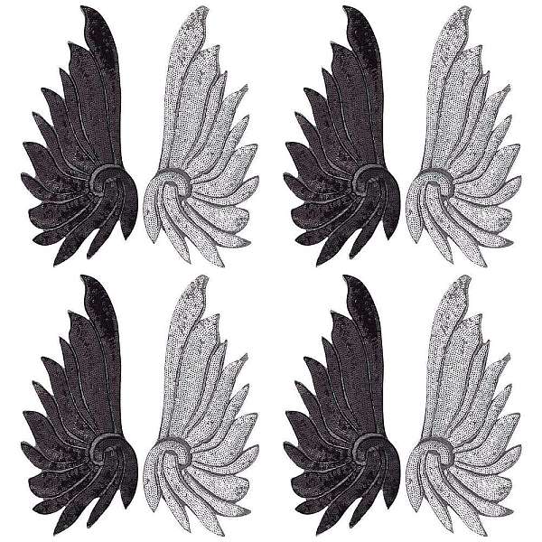 PandaHall ARRICRAFT 8Pcs 2 Colors Adhesive Sequins Clothing Patches, Sew on Computerized Embroidered Appliques, Costume Accessories, Wing..., Multicolor
PandaHall ARRICRAFT 8Pcs 2 Colors Adhesive Sequins Clothing Patches, Sew on Computerized Embroidered Appliques, Costume Accessories, Wing..., Multicolor