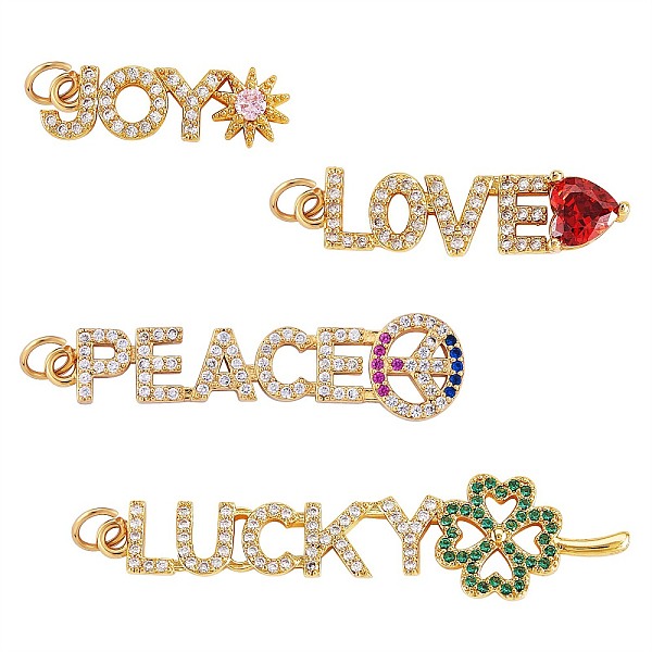 PandaHall 4Pcs 4 Style Eco-Friendly Brass Micro Pave Cubic Zirconia with Glass Pendants, Long-Lasting Plated, Lead Free & Cadmium Free &..., Multicolor
PandaHall 4Pcs 4 Style Eco-Friendly Brass Micro Pave Cubic Zirconia with Glass Pendants, Long-Lasting Plated, Lead Free & Cadmium Free &..., Multicolor