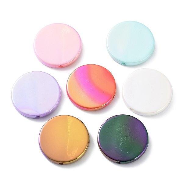 PandaHall UV Plating Rainbow Iridescent Acrylic Beads, Flat Round, Mixed Color, 32x5.5mm, Hole: 2.2mm Acrylic Flat Round Multicolor
PandaHall UV Plating Rainbow Iridescent Acrylic Beads, Flat Round, Mixed Color, 32x5.5mm, Hole: 2.2mm Acrylic Flat Round Multicolor
