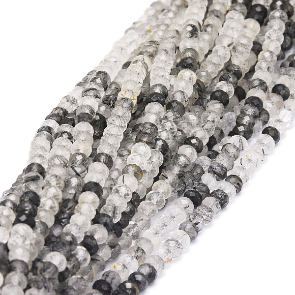 PandaHall Natural Black Rutilated Quartz Beads Strands, Faceted, Rondelle, 5x3mm, Hole: 0.8mm, about 106pcs/strand, 15.43''(39.2cm)...
PandaHall Natural Black Rutilated Quartz Beads Strands, Faceted, Rondelle, 5x3mm, Hole: 0.8mm, about 106pcs/strand, 15.43''(39.2cm)...