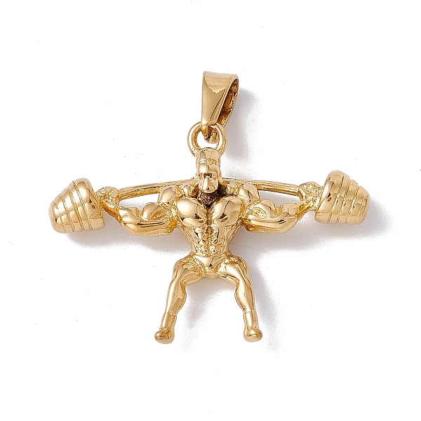 PandaHall Vacuum Plating 304 Stainless Steel Pendants, Bodybuilding Muscle Man with Barbell Charm, Golden, 32x44x8mm, Hole: 8.5x4.5mm 304...
PandaHall Vacuum Plating 304 Stainless Steel Pendants, Bodybuilding Muscle Man with Barbell Charm, Golden, 32x44x8mm, Hole: 8.5x4.5mm 304...