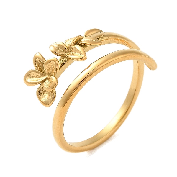 PandaHall 304 Stainless Steel Rings, Flower, Real 18K Gold Plated, Inner Diameter: 18mm 304 Stainless Steel Flower
PandaHall 304 Stainless Steel Rings, Flower, Real 18K Gold Plated, Inner Diameter: 18mm 304 Stainless Steel Flower