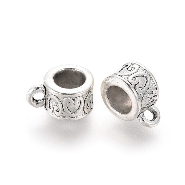 PandaHall Tibetan Style Alloy Tube Bails, Loop Bails, Bail Beads, Lead Free & Cadmium Free, Column, Antique Silver, 8.5x6mm, Hole: 2mm Alloy...
PandaHall Tibetan Style Alloy Tube Bails, Loop Bails, Bail Beads, Lead Free & Cadmium Free, Column, Antique Silver, 8.5x6mm, Hole: 2mm Alloy...