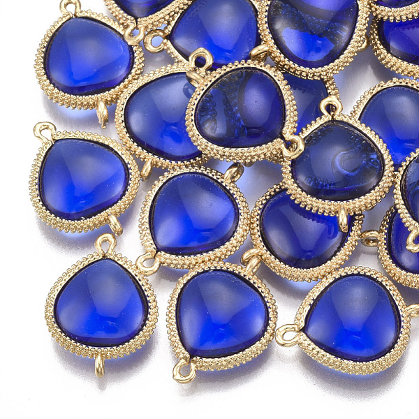 PandaHall Glass Links connectors, with Brass Findings, Golden, Blue, 19x14x5mm, Hole: 1.2mm Glass Blue
PandaHall Glass Links connectors, with Brass Findings, Golden, Blue, 19x14x5mm, Hole: 1.2mm Glass Blue