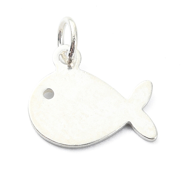 PandaHall 925 Sterling Silver Charms, Fish, with Jump Rings & 925 Stamp, Silver, 9x11x1mm, Hole: 2.5mm Sterling Silver Fish
PandaHall 925 Sterling Silver Charms, Fish, with Jump Rings & 925 Stamp, Silver, 9x11x1mm, Hole: 2.5mm Sterling Silver Fish