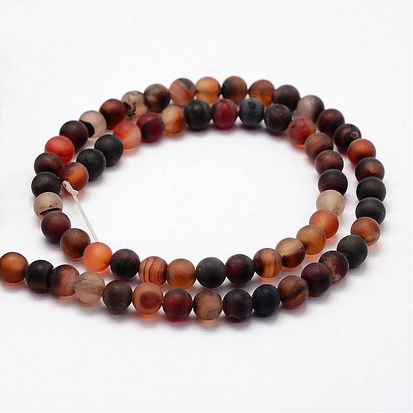 PandaHall Frosted Natural Agate Beads Strands, Round, Dyed & Heated, Coffee, 8mm, Hole: 1mm, about 48pcs/strand, 15.2 inch Natural Agate..., Brown
PandaHall Frosted Natural Agate Beads Strands, Round, Dyed & Heated, Coffee, 8mm, Hole: 1mm, about 48pcs/strand, 15.2 inch Natural Agate..., Brown