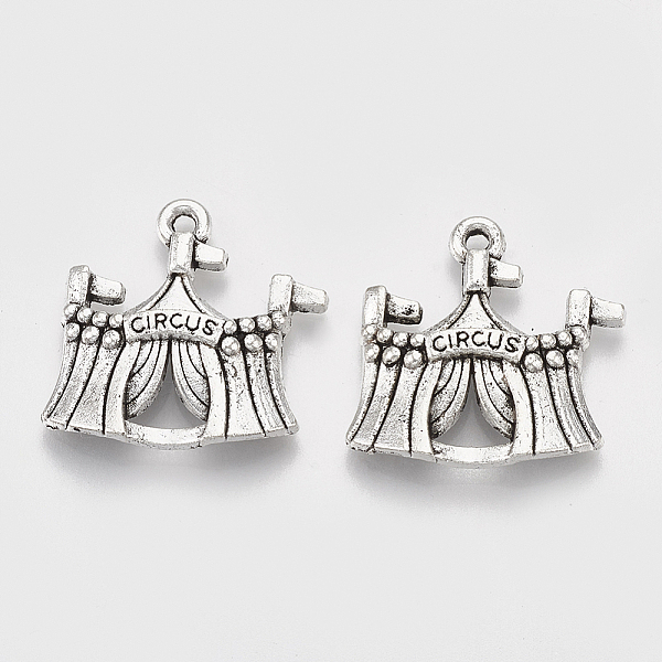 PandaHall Tibetan Style Alloy Pendants, Circus, Lead Free & Cadmium Free, Antique Silver, 22x21x4mm, Hole: 1.6mm Alloy Others
PandaHall Tibetan Style Alloy Pendants, Circus, Lead Free & Cadmium Free, Antique Silver, 22x21x4mm, Hole: 1.6mm Alloy Others