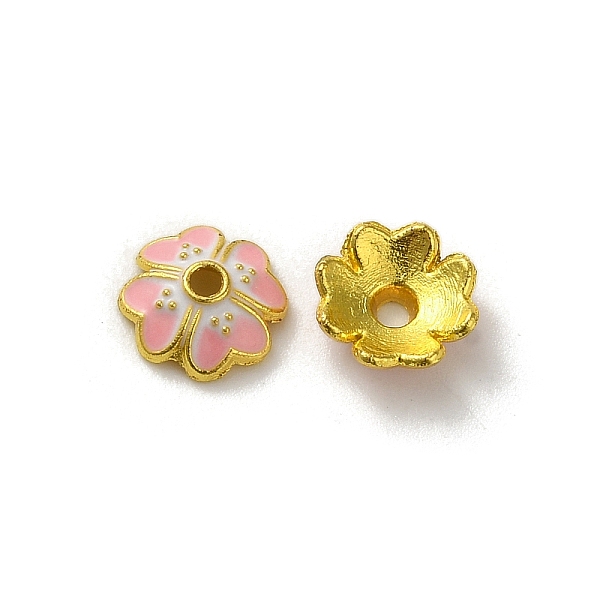 PandaHall Alloy Enamel Beads Caps, Lead Free & Cadmium Free, Multi-Petal Flower, Pink, 7x7x2.5mm, Hole: 1mm Alloy+Enamel Pink
PandaHall Alloy Enamel Beads Caps, Lead Free & Cadmium Free, Multi-Petal Flower, Pink, 7x7x2.5mm, Hole: 1mm Alloy+Enamel Pink