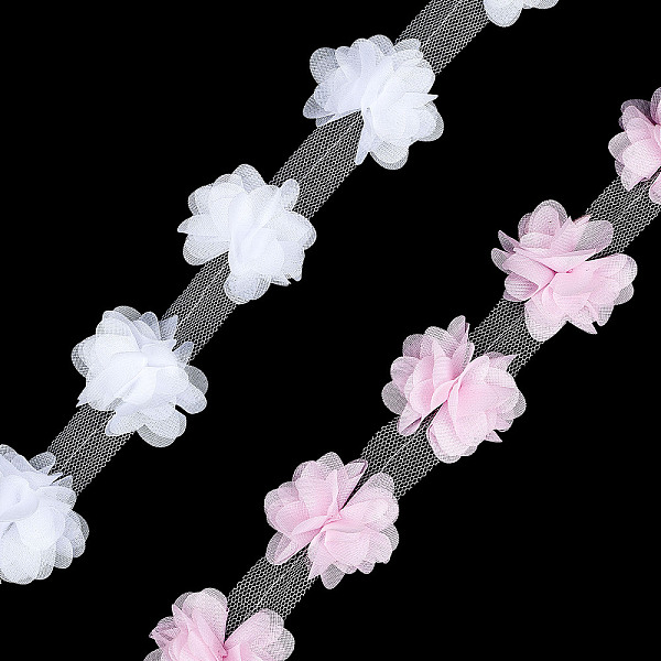 PandaHall Gorgecraft 9~10 Yards 2 Colors 3D Organza Flower Trimming, Costume Accessories, For Party Wedding Decoration, Mixed Color, 50~60mm..., Multicolor
PandaHall Gorgecraft 9~10 Yards 2 Colors 3D Organza Flower Trimming, Costume Accessories, For Party Wedding Decoration, Mixed Color, 50~60mm..., Multicolor