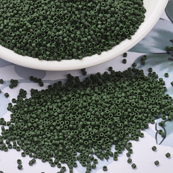 PandaHall MIYUKI Delica Beads, Cylinder, Japanese Seed Beads, 11/0, (DB2291) Matte Opaque Glazed Avocado, 1.3x1.6mm, Hole: 0.8mm, about..., Green
PandaHall MIYUKI Delica Beads, Cylinder, Japanese Seed Beads, 11/0, (DB2291) Matte Opaque Glazed Avocado, 1.3x1.6mm, Hole: 0.8mm, about..., Green