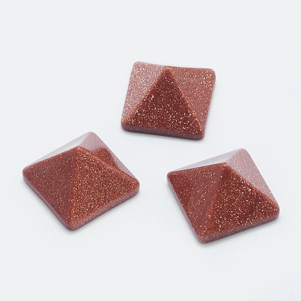 PandaHall Synthetic Goldstone Cabochons, Pyramid, 20x20x12~13mm, Diagonal Length: 26mm Goldstone Pyramid
PandaHall Synthetic Goldstone Cabochons, Pyramid, 20x20x12~13mm, Diagonal Length: 26mm Goldstone Pyramid