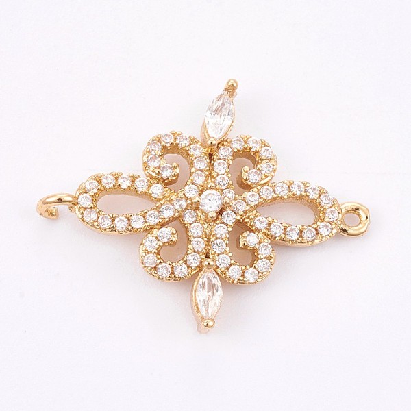 PandaHall Brass Micro Pave Cubic Zirconia Links, Clear, Long-Lasting Plated, Flower, Golden, 18.5x24x3.5mm, Hole: 1mm Brass+Cubic Zirconia...
PandaHall Brass Micro Pave Cubic Zirconia Links, Clear, Long-Lasting Plated, Flower, Golden, 18.5x24x3.5mm, Hole: 1mm Brass+Cubic Zirconia...