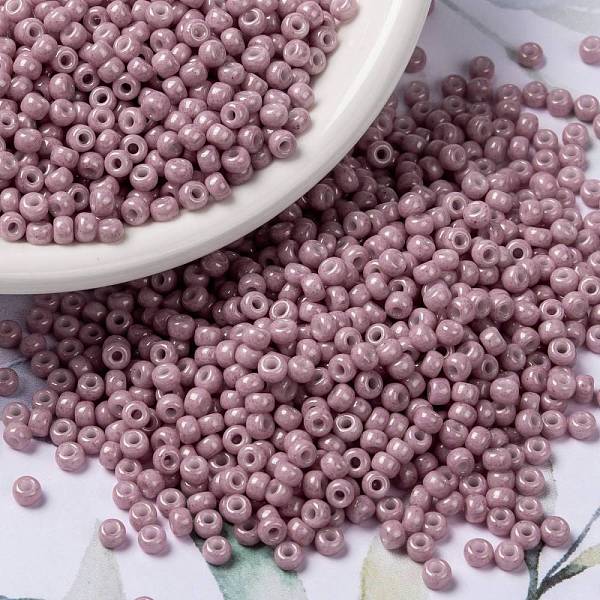 PandaHall MIYUKI Round Rocailles Beads, Japanese Seed Beads, (RR599) Opaque Antique Rose Luster, 8/0, 3mm, Hole: 1mm, about..., Pink
PandaHall MIYUKI Round Rocailles Beads, Japanese Seed Beads, (RR599) Opaque Antique Rose Luster, 8/0, 3mm, Hole: 1mm, about..., Pink