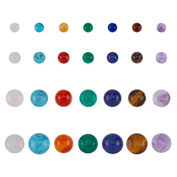 PandaHall SUPERFINDINGS 56Pcs 28 Styles Chakra Natural & Synthetic Mixed Gemstone Cabochons, Half Round/Dome, Mixed Dyed and Undyed...
PandaHall SUPERFINDINGS 56Pcs 28 Styles Chakra Natural & Synthetic Mixed Gemstone Cabochons, Half Round/Dome, Mixed Dyed and Undyed...