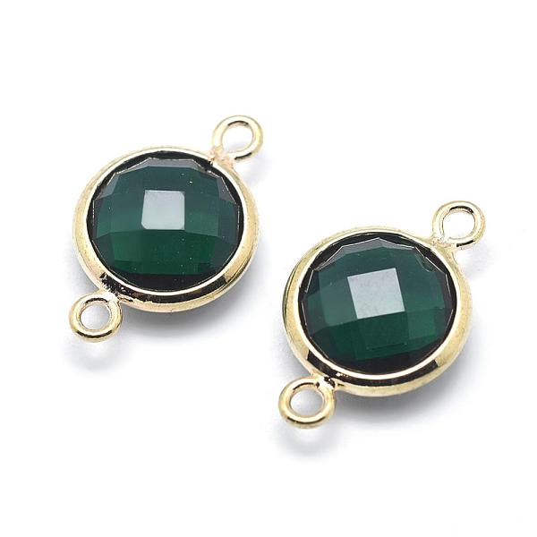 PandaHall Brass Links connectors, with Faceted Glass, Flat Round, Lead Free & Cadmium Free, Golden, Dark Green, 14x9x3.5mm, Hole: 1mm Glass...
PandaHall Brass Links connectors, with Faceted Glass, Flat Round, Lead Free & Cadmium Free, Golden, Dark Green, 14x9x3.5mm, Hole: 1mm Glass...
