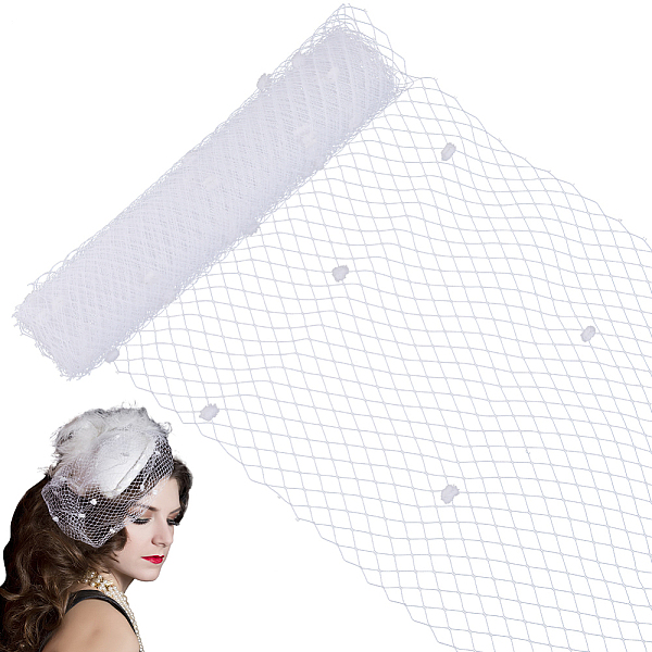 PandaHall GORGECRAFT 5 Yards Veil Neting Fabrics with Small Ball 9.8 Inch Wide Birdcage Bridal Veil Mesh French Rhombus Fascinator Millinery..., White
PandaHall GORGECRAFT 5 Yards Veil Neting Fabrics with Small Ball 9.8 Inch Wide Birdcage Bridal Veil Mesh French Rhombus Fascinator Millinery..., White