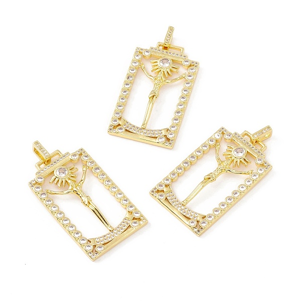 PandaHall Rack Plating Brass Micro Pave Clear Cubic Zirconia Pendants, Long-Lasting Plated, Cadmium Free & Lead Free, Rectangle with Sun &...
PandaHall Rack Plating Brass Micro Pave Clear Cubic Zirconia Pendants, Long-Lasting Plated, Cadmium Free & Lead Free, Rectangle with Sun &...