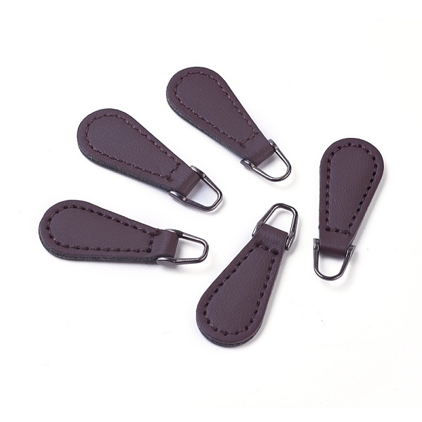PandaHall PU Leather Zipper Puller, Garment Accessories, with Alloy Findings, teardrop, Gunmetal, Coconut Brown, 38~40x14x3.5mm, Hole...
PandaHall PU Leather Zipper Puller, Garment Accessories, with Alloy Findings, teardrop, Gunmetal, Coconut Brown, 38~40x14x3.5mm, Hole...