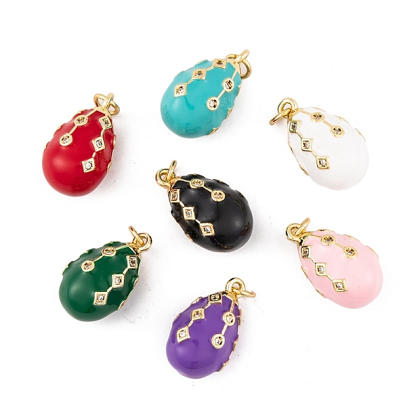 PandaHall Brass Micro Pave Cubic Zirconia Pendants, with Enamel and Jump Ring, Real 18K Gold Plated, Teardrop Charms, Mixed Color, 19x11mm..., Multicolor
PandaHall Brass Micro Pave Cubic Zirconia Pendants, with Enamel and Jump Ring, Real 18K Gold Plated, Teardrop Charms, Mixed Color, 19x11mm..., Multicolor