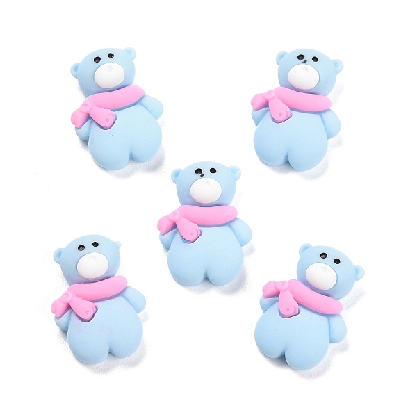 PandaHall Opaque Resin Cabochons, Christmas Theme, Bear with Scarf, Light Sky Blue, 22x16x8mm Resin Bear
PandaHall Opaque Resin Cabochons, Christmas Theme, Bear with Scarf, Light Sky Blue, 22x16x8mm Resin Bear