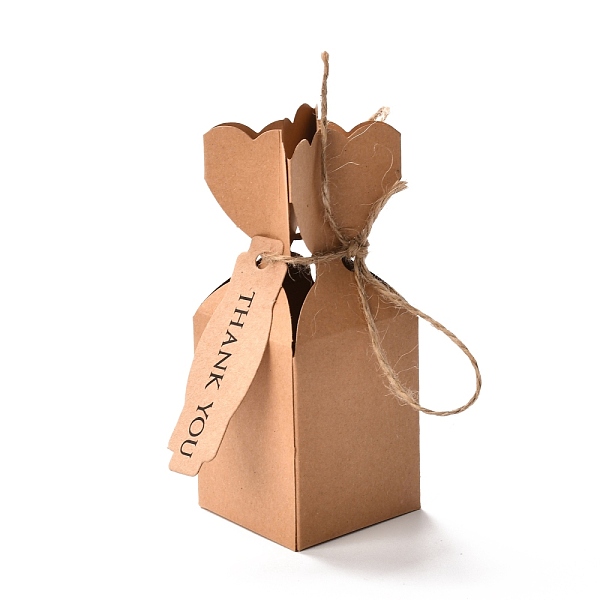 PandaHall Paper Candy Boxes, Wedding Party Gift Box, with Pack Thread and Card, Rectangle Vase Shape, BurlyWood, 4.9x4.9x12.4cm Paper..., Orange
PandaHall Paper Candy Boxes, Wedding Party Gift Box, with Pack Thread and Card, Rectangle Vase Shape, BurlyWood, 4.9x4.9x12.4cm Paper..., Orange