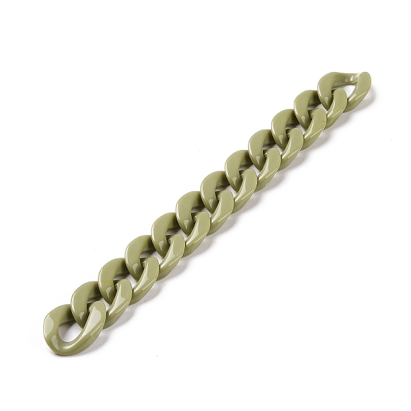 PandaHall Handmade CCB Plastic Curb Chains, Twisted Chain, with Opaque Spray Painted Acrylic Links, Oval, Dark Khaki, link: 22.5x16.5x5mm39..., Yellow
PandaHall Handmade CCB Plastic Curb Chains, Twisted Chain, with Opaque Spray Painted Acrylic Links, Oval, Dark Khaki, link: 22.5x16.5x5mm39..., Yellow