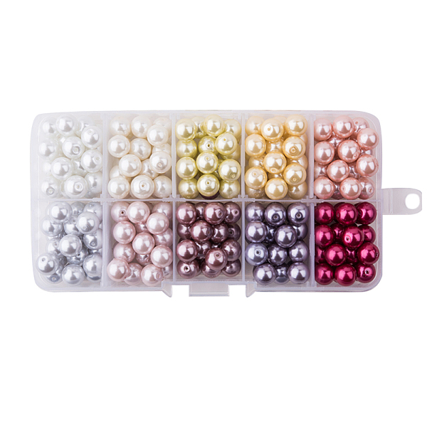 PandaHall 1 Box 8mm 230pcs Multicolor Glass Pearl Round Beads Tiny Satin Luster Loose Beads Assortment Mix Lot for Jewelry Making, Mixed...
PandaHall 1 Box 8mm 230pcs Multicolor Glass Pearl Round Beads Tiny Satin Luster Loose Beads Assortment Mix Lot for Jewelry Making, Mixed...
