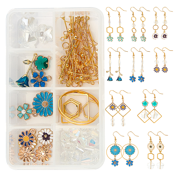 PandaHall SUNNYCLUE DIY Dangle Earring Making Kits, Including Alloy Enamel Pendants, Alloy Links, Glass Beads, Brass & Alloy Linking Rings..., Multicolor
PandaHall SUNNYCLUE DIY Dangle Earring Making Kits, Including Alloy Enamel Pendants, Alloy Links, Glass Beads, Brass & Alloy Linking Rings..., Multicolor