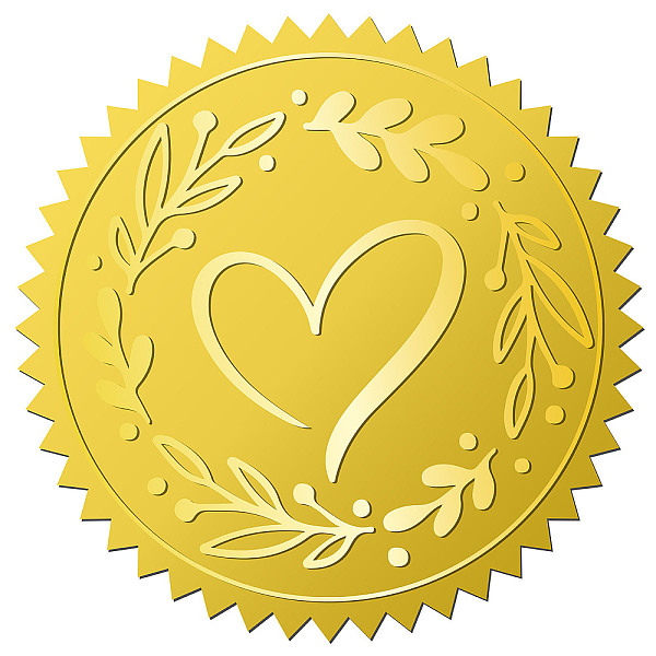 PandaHall CRASPIRE 144pcs 2 Inch Heart Wedding Stickers Gold Embossed Envelope Seals Stickers Leaf Gold Foil Stickers Certificate Seals Self...
PandaHall CRASPIRE 144pcs 2 Inch Heart Wedding Stickers Gold Embossed Envelope Seals Stickers Leaf Gold Foil Stickers Certificate Seals Self...