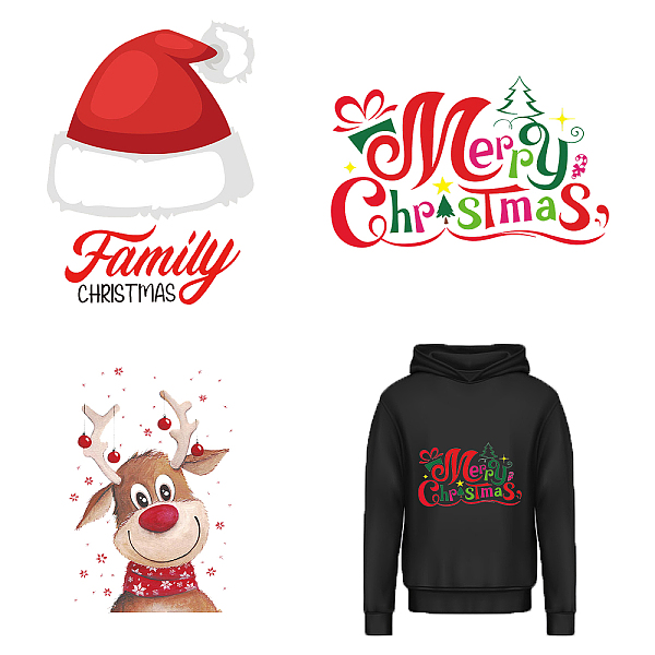 PandaHall CREATCABIN 3Pcs 3 Style Christmas Theme Word & Hat & Reindeer Pet Film with Hot Melt Adhesive Heat Transfer Film, for Garment..., Red
PandaHall CREATCABIN 3Pcs 3 Style Christmas Theme Word & Hat & Reindeer Pet Film with Hot Melt Adhesive Heat Transfer Film, for Garment..., Red