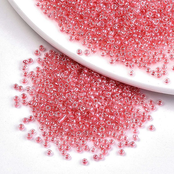 PandaHall 8/0 Glass Seed Beads, Transparent Inside Colours Luster, Round Hole, Round, Light Coral, 8/0, 3~4x2~3mm, Hole: 0.8mm, about...
PandaHall 8/0 Glass Seed Beads, Transparent Inside Colours Luster, Round Hole, Round, Light Coral, 8/0, 3~4x2~3mm, Hole: 0.8mm, about...