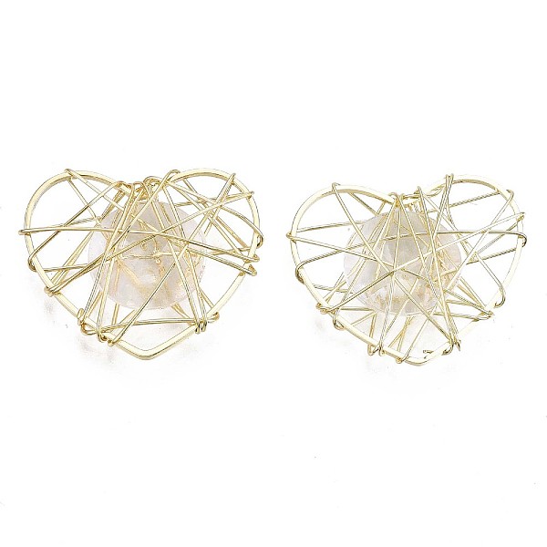 PandaHall Eco-Friendly Iron Pendants, with Brass Wire Wrapped and Glass inside, Cadmium Free & Nickel Free & Lead Free, Heart, Real 16K Gold...
PandaHall Eco-Friendly Iron Pendants, with Brass Wire Wrapped and Glass inside, Cadmium Free & Nickel Free & Lead Free, Heart, Real 16K Gold...