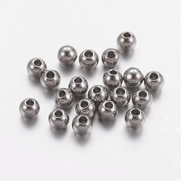 PandaHall 201 Stainless Steel Beads, Solid Round, Stainless Steel Color, 3mm, Hole: 1mm 201 Stainless Steel Round
PandaHall 201 Stainless Steel Beads, Solid Round, Stainless Steel Color, 3mm, Hole: 1mm 201 Stainless Steel Round