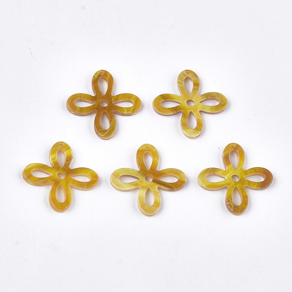 PandaHall Cellulose Acetate(Resin) Pendants, Flower, Goldenrod, 27.5x27x2.5~3mm, Hole: 1.2mm Cellulose Acetate Flower Gold
PandaHall Cellulose Acetate(Resin) Pendants, Flower, Goldenrod, 27.5x27x2.5~3mm, Hole: 1.2mm Cellulose Acetate Flower Gold