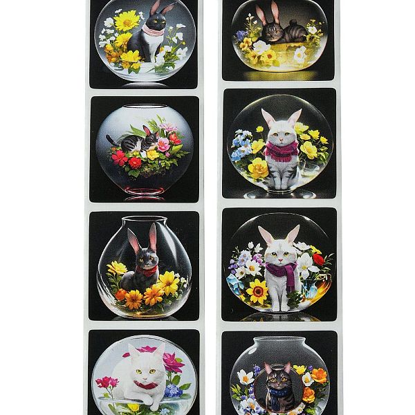 PandaHall 8 Styles Self-Adhesive Paper Cartoon Reward Stickers, Stickers for Students, Cat Shape, 25x25mm, 500pcs/roll Paper Cat Shape
PandaHall 8 Styles Self-Adhesive Paper Cartoon Reward Stickers, Stickers for Students, Cat Shape, 25x25mm, 500pcs/roll Paper Cat Shape