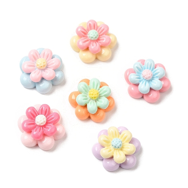 PandaHall Cartoon Opaque Reisn Cabochons, for Jewelry Making, Mixed Color, Flower, 12x13.5x7mm Resin Flower Multicolor
PandaHall Cartoon Opaque Reisn Cabochons, for Jewelry Making, Mixed Color, Flower, 12x13.5x7mm Resin Flower Multicolor