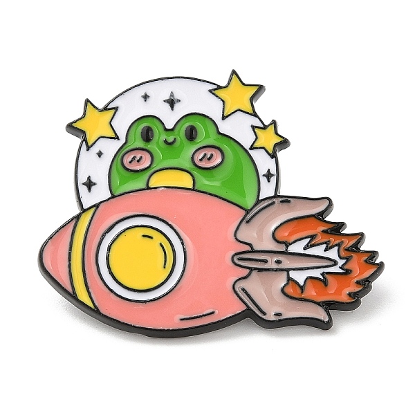 PandaHall Frog Spaceman Enamel Pins, Electrophoresis Black Alloy Badge for Backpack Clothes, Rocket, 24x30x1mm Alloy+Enamel Rocket
PandaHall Frog Spaceman Enamel Pins, Electrophoresis Black Alloy Badge for Backpack Clothes, Rocket, 24x30x1mm Alloy+Enamel Rocket