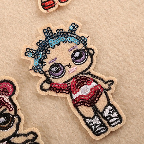 PandaHall Computerized Embroidery Cloth Iron on/Sew on Patches, Costume Accessories, Paillette Appliques, Girl, Red, 8.2x4.8cm Cloth Human...
PandaHall Computerized Embroidery Cloth Iron on/Sew on Patches, Costume Accessories, Paillette Appliques, Girl, Red, 8.2x4.8cm Cloth Human...