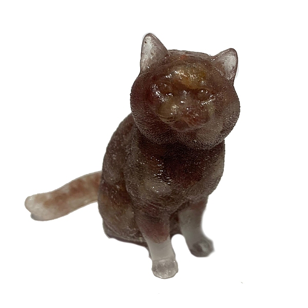 PandaHall Resin Cat Display Decoration, with Natural Strawberry Quartz Chips inside Statues for Home Office Decorations, 60x70x75mm...
PandaHall Resin Cat Display Decoration, with Natural Strawberry Quartz Chips inside Statues for Home Office Decorations, 60x70x75mm...