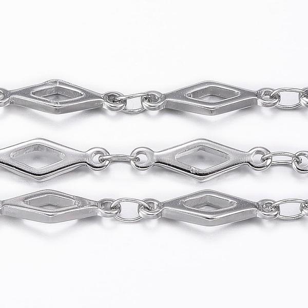 PandaHall 304 Stainless Steel Chains, Soldered, with Spool, Prismatic, Stainless Steel Color, 12.5x4x1mm, about 32.8 Feet(10m)/roll 304...
PandaHall 304 Stainless Steel Chains, Soldered, with Spool, Prismatic, Stainless Steel Color, 12.5x4x1mm, about 32.8 Feet(10m)/roll 304...