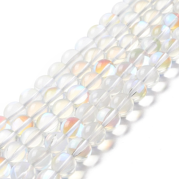 PandaHall Synthetic Moonstone Beads Strands, Round, Clear AB, 10mm, Hole: 1mm, about 37~39pcs/strand, 14.76''~14.96''(37.5~38cm) Moonstone..., White
PandaHall Synthetic Moonstone Beads Strands, Round, Clear AB, 10mm, Hole: 1mm, about 37~39pcs/strand, 14.76''~14.96''(37.5~38cm) Moonstone..., White