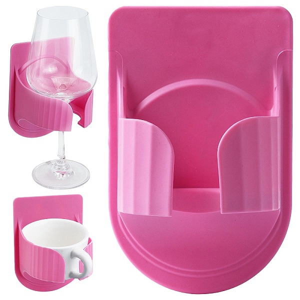 PandaHall Gorgecraft Plastic Red Wine Glass Holder Portable Wall-mounted, Pearl Pink, 163x104x86mm, Inner Diameter: 80mm Plastic
PandaHall Gorgecraft Plastic Red Wine Glass Holder Portable Wall-mounted, Pearl Pink, 163x104x86mm, Inner Diameter: 80mm Plastic