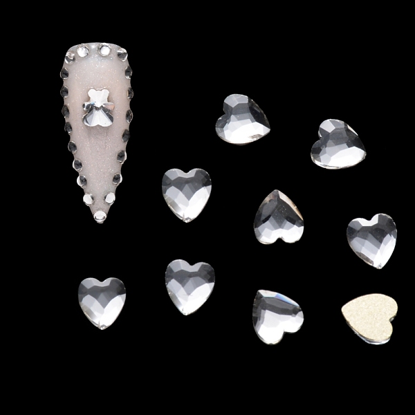PandaHall Flat Back Glass Rhinestone Cabochons, Nail Art Decoration Accessories, Faceted, Heart, Crystal, 5.5x5x1.5mm, 20pcs/bag Glass Heart..., Clear
PandaHall Flat Back Glass Rhinestone Cabochons, Nail Art Decoration Accessories, Faceted, Heart, Crystal, 5.5x5x1.5mm, 20pcs/bag Glass Heart..., Clear