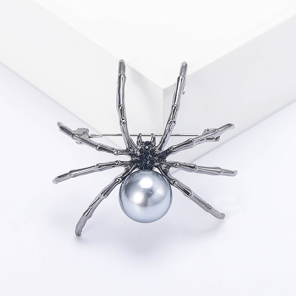 PandaHall Spider with Plastic Pearl Pins, Alloy Brooches for Girl Women Gift, Gunmetal, 49x40mm Alloy Spider
PandaHall Spider with Plastic Pearl Pins, Alloy Brooches for Girl Women Gift, Gunmetal, 49x40mm Alloy Spider
